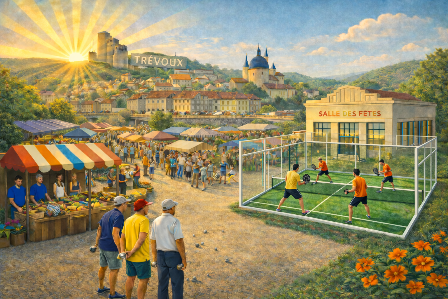 ville qui bouge et qui rayonne